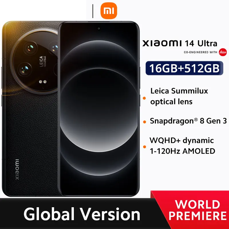 Xiaomi 14 Extremely World Model Smartphone - Snapdragon 8 Gen 3, 6.73" AMOLED Show, 120Hz, 90W Charging, IP68 Score, 16GB RAM, 512GB Storage